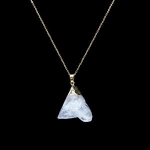 White Clear Quartz Crystal Pendant