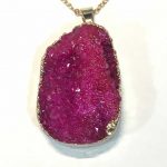 Rhodonite Garnet Pendant