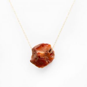 Natural Orange Quartz Pendant