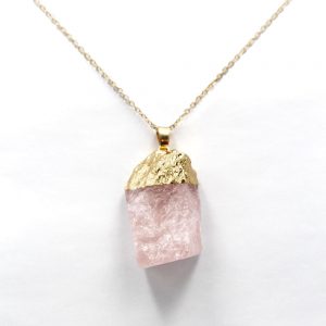 Natural Rose Quartz Pendant