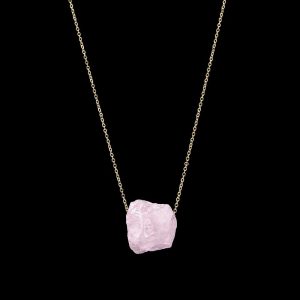 Raw Rose Quartz Pendant