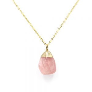 Rose Quartz Stone Pendant