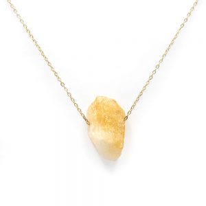 Yellow Citrine Quartz Pendant
