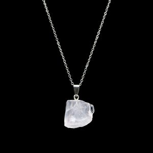 Natural Clear White Quartz Pendant