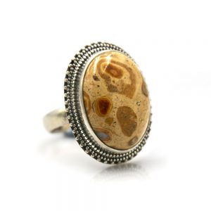 Jasper Stone Silver Ring