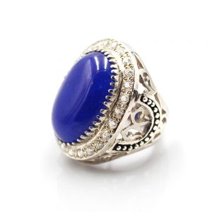 Blue Agate Ring BAG01