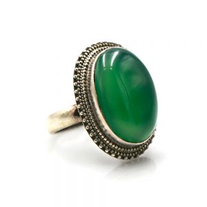 Green Agate Ring