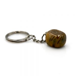 Tiger Eye Stone Keyring