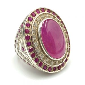 Natural Pink Ruby Ring