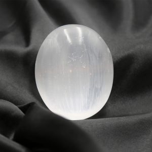 Selenite Massage Stone - Flat Round