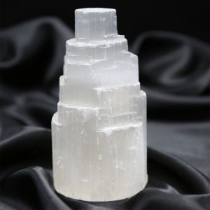 Small Selenite Tower Lamp