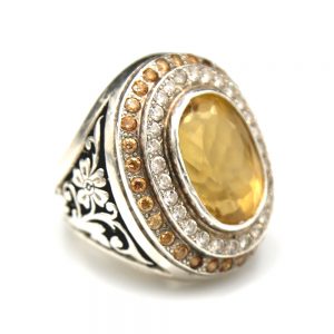 Yellow Topaz Ring